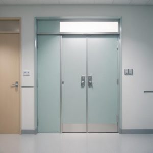 Медицинские двери для медицинских учреждений с покрытием пластиком SPI